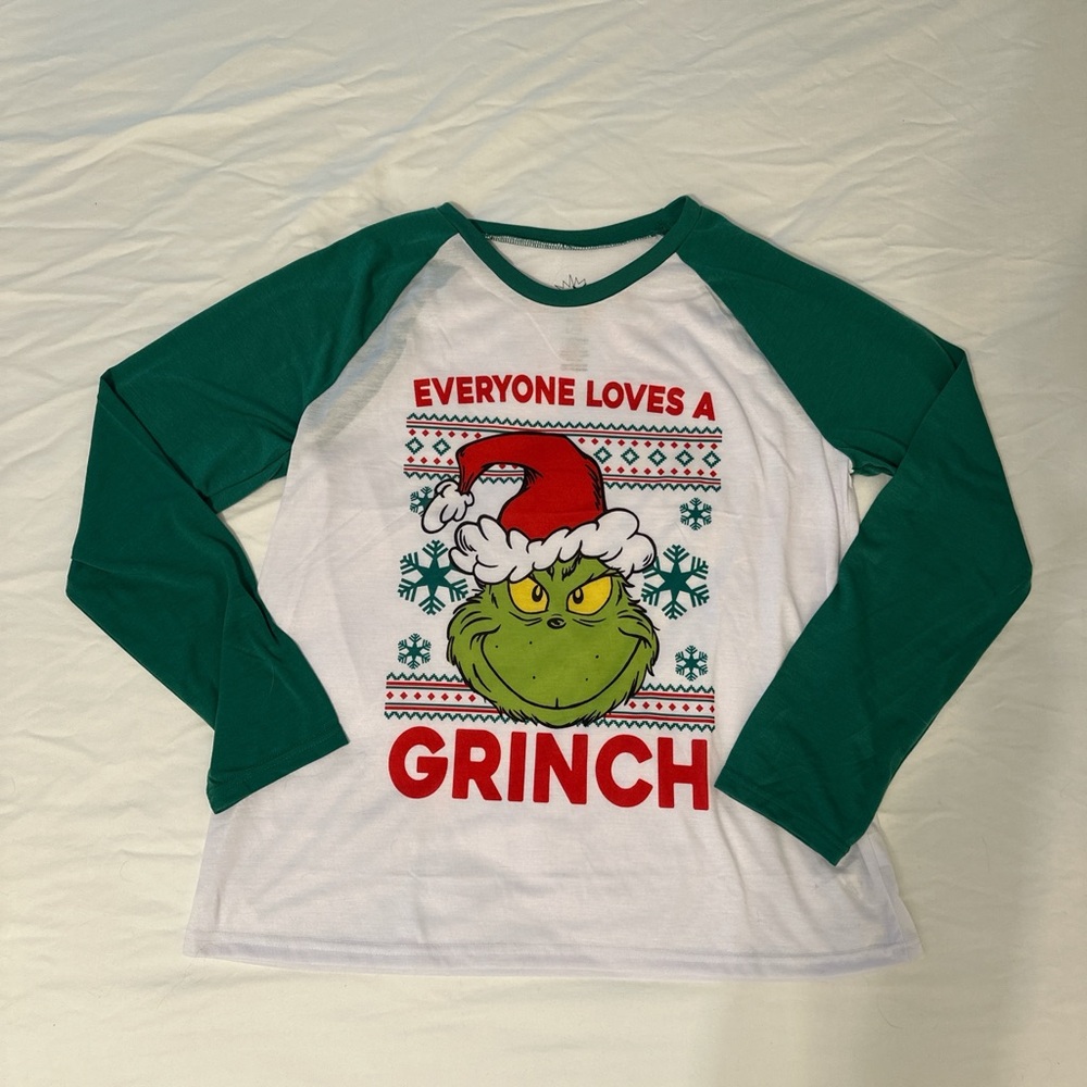 Women’s Christmas Grinch pajama top